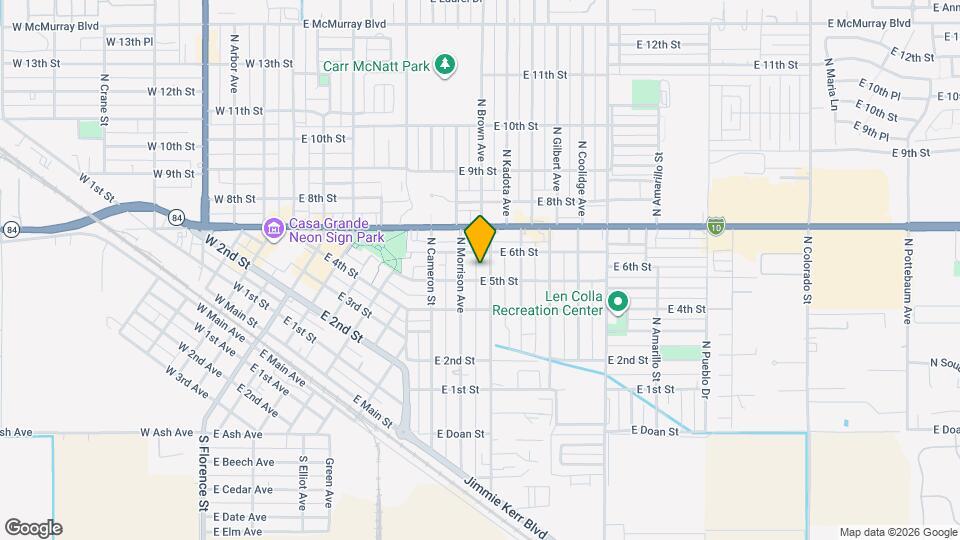 511 N Brown Ave Map and Location Details