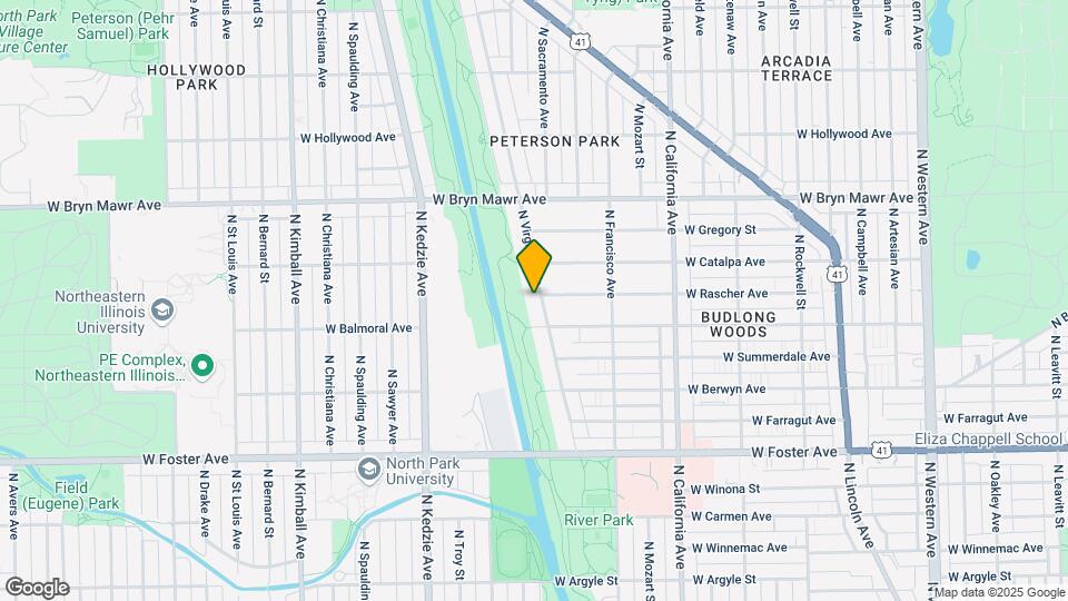 5424 N Virginia Ave Map and Location Details