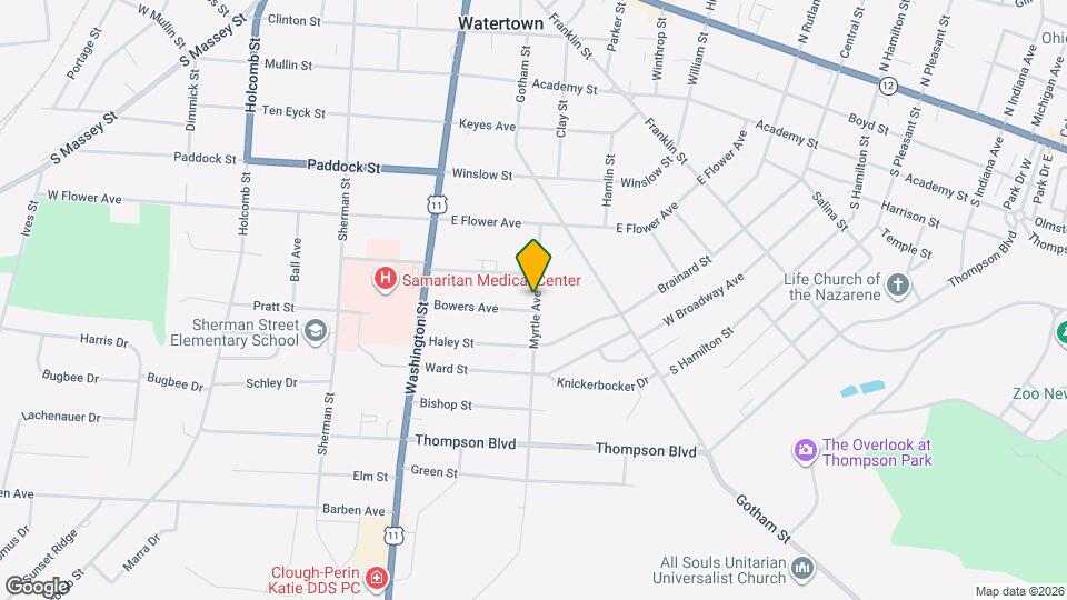 818 Myrtle Ave Map and Location Details