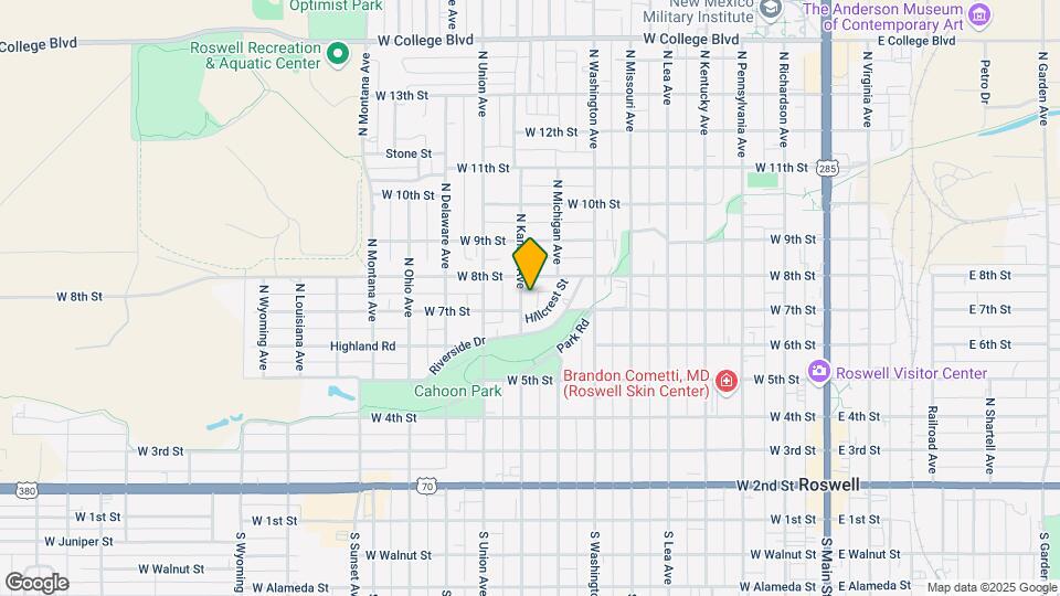 707 N Kansas Ave Map and Location Details