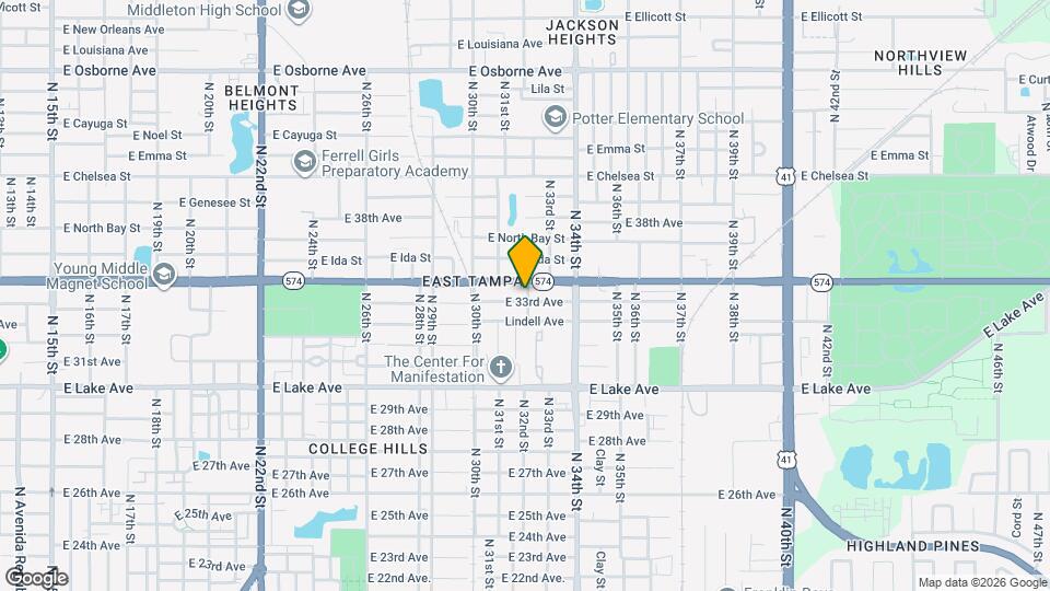 3118 E 33rd Ave Map and Location Details