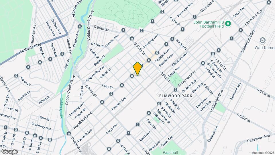 6604 Woodland Ave Map and Location Details
