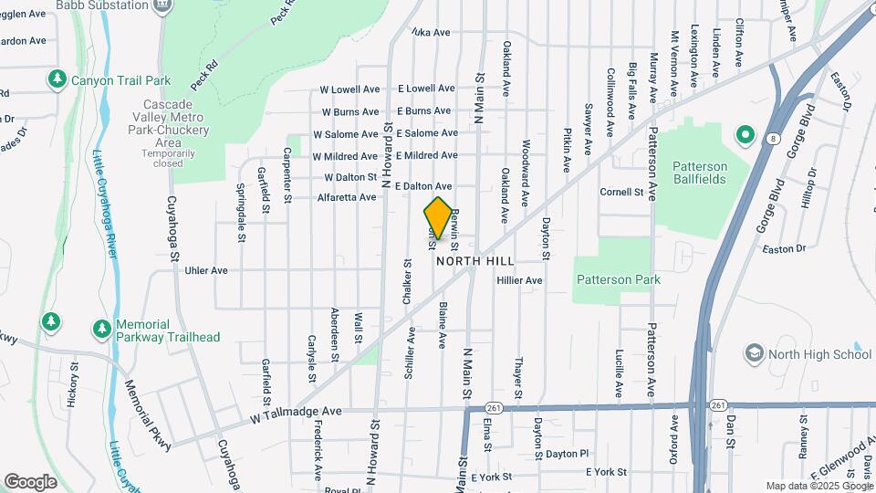 825 Avon St Map and Location Details