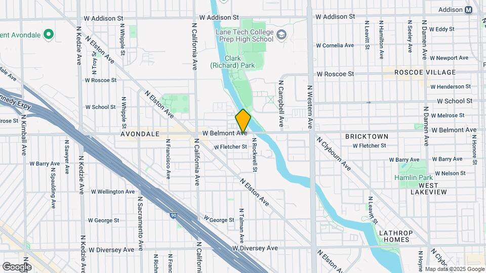 2623 W Belmont Ave Map and Location Details
