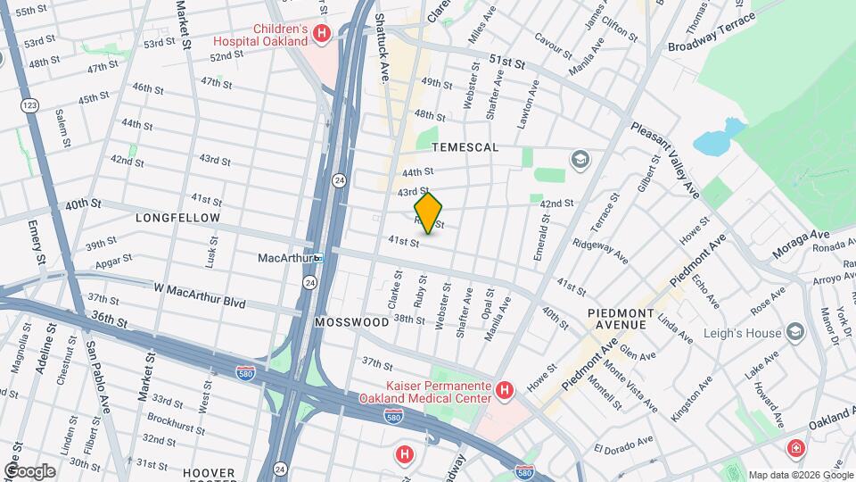 464 41st St Map and Location Details