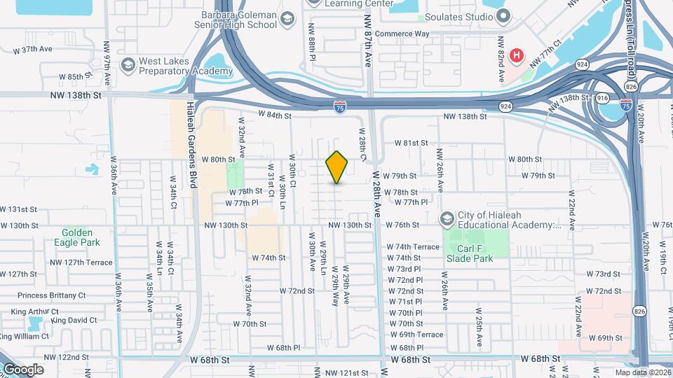 7821 W 29th Way Map and Location Details