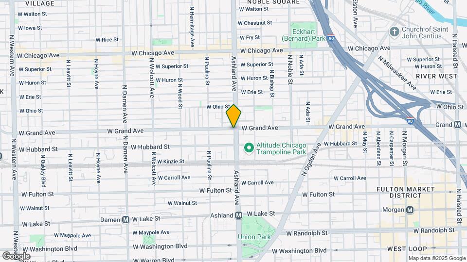 1601 W Grand Ave Mapa y Detalles de la Ubicación