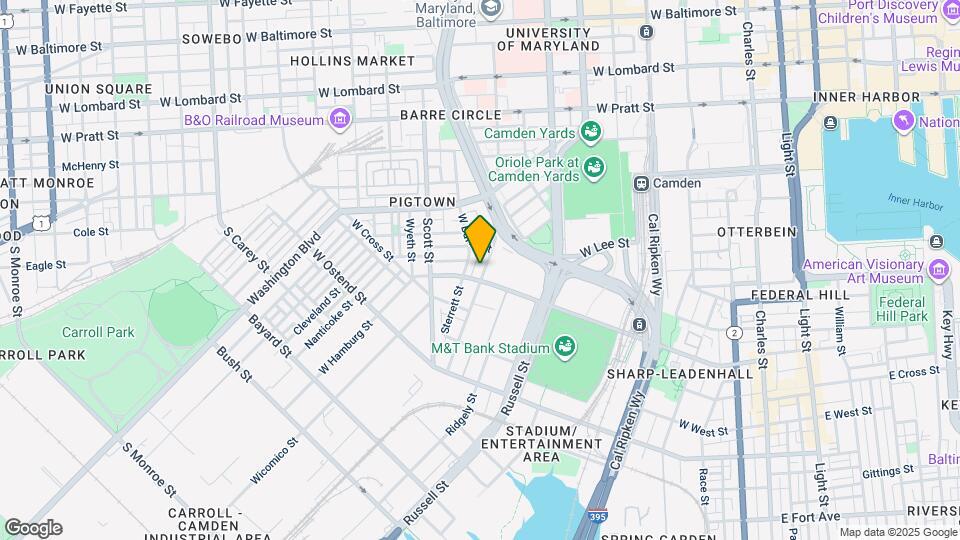 920 South Paca St Map and Location Details