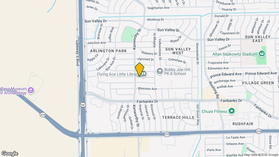 4740 Tumbleweed Ave Map and Location Details