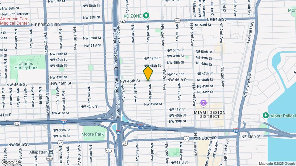 4520 NW 3rd Ave Map and Location Details