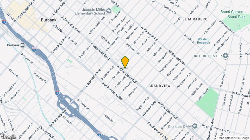 1939 W Glenoaks Blvd Map and Location Details