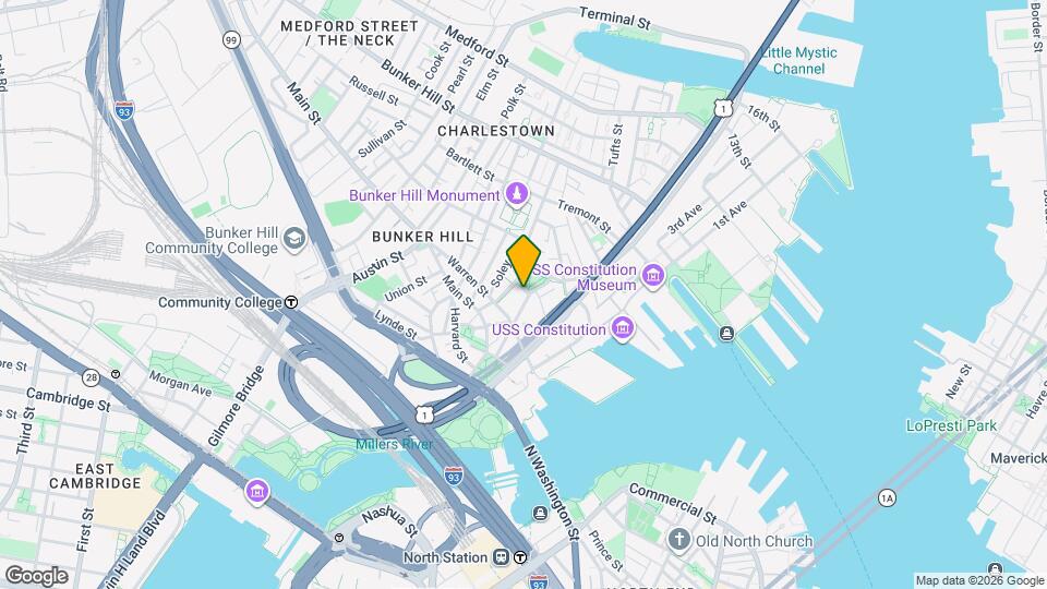 56 Park St, Unit 8 Map and Location Details