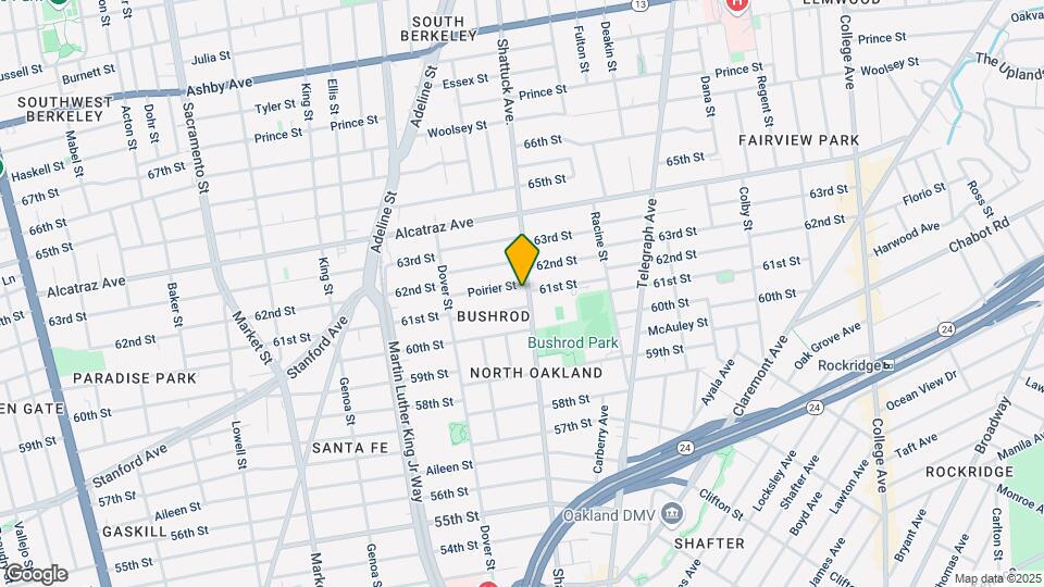 6121 Shattuck Ave Mapa y Detalles de la Ubicación