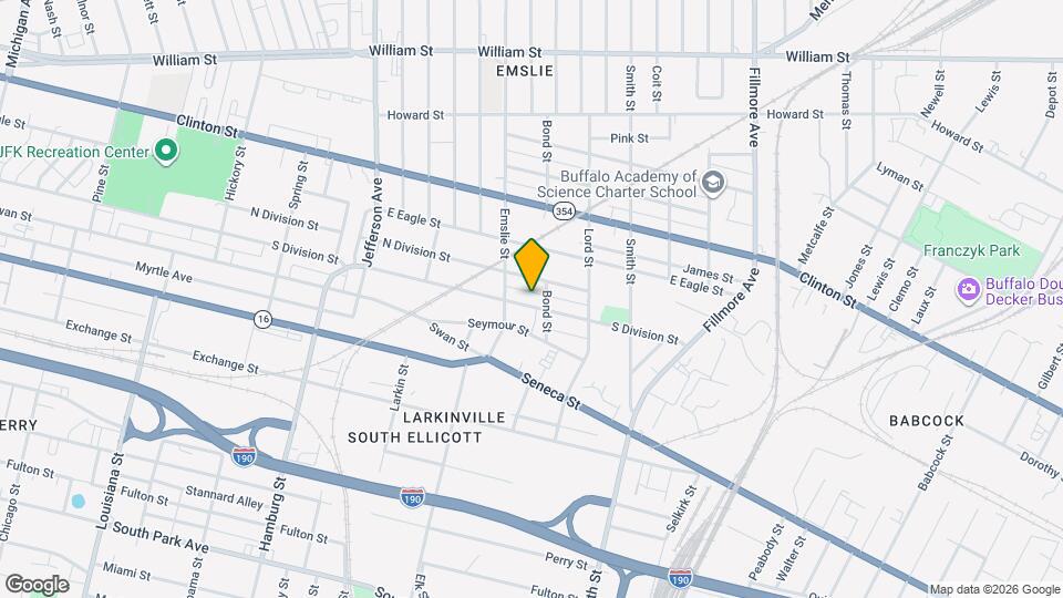 744 S Division St Map and Location Details
