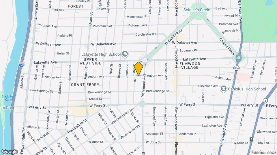 483 Auburn Ave Mapa y Detalles de la Ubicación