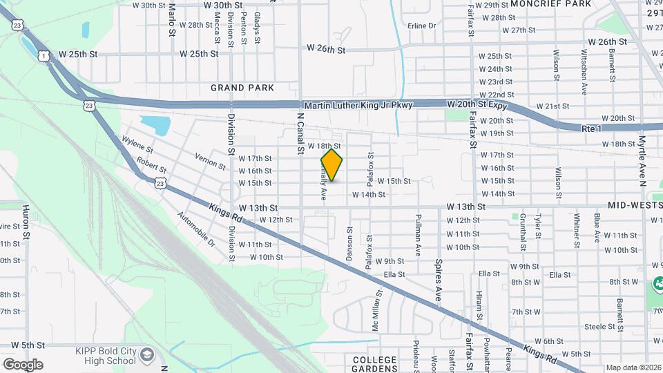 2128 W 15th St Map and Location Details