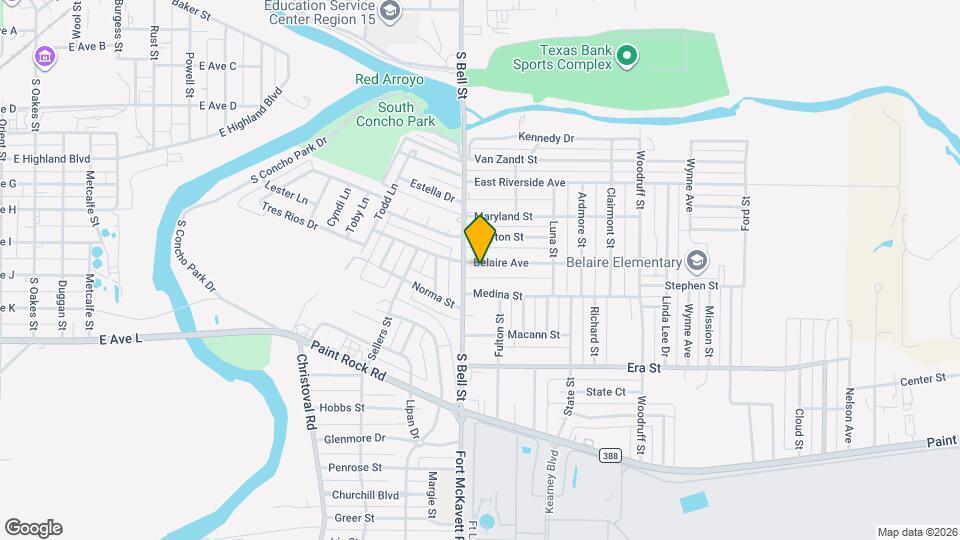 107 Belaire Ave Map and Location Details