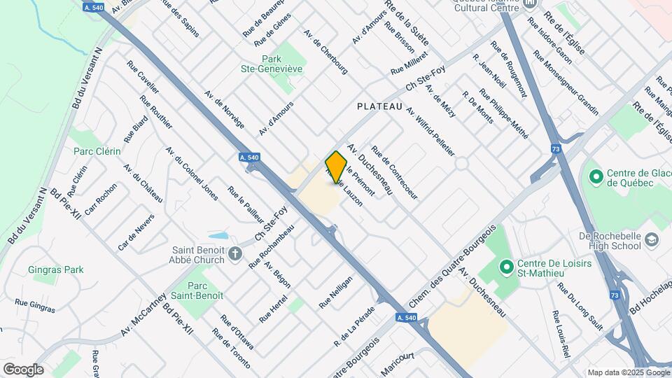 840 De Lauzon Rue Map and Location Details