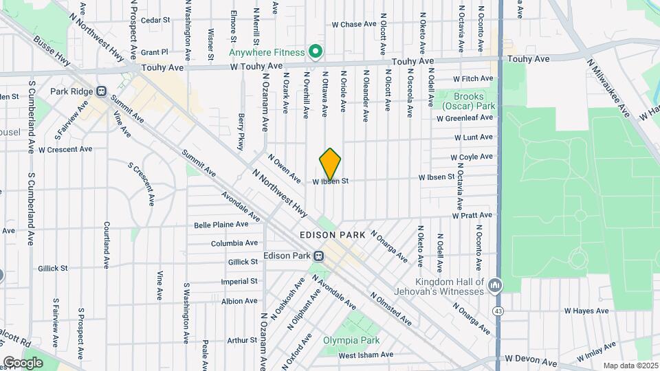 6867 N Ottawa Ave Map and Location Details