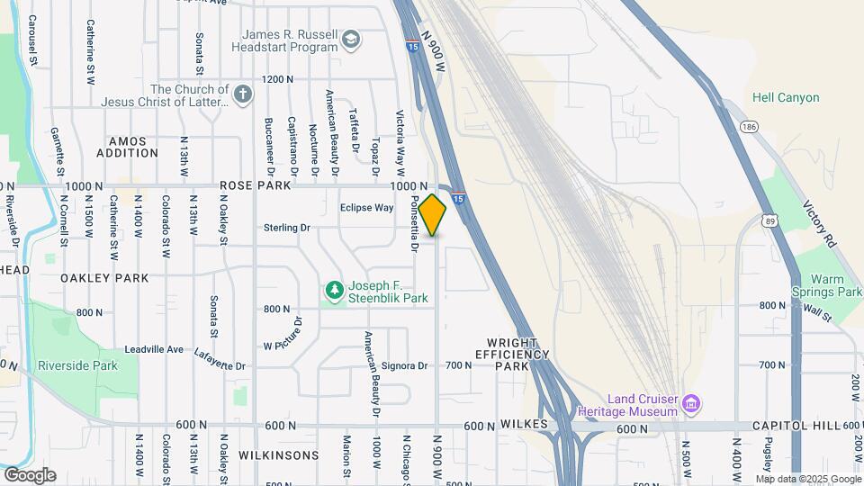 536 N 900 W Map and Location Details