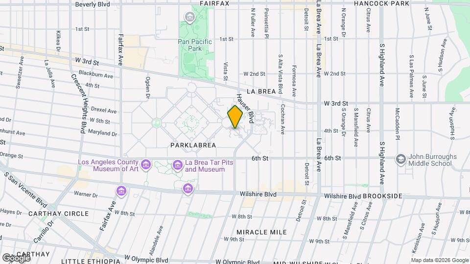 431 S Burnside Ave Map and Location Details