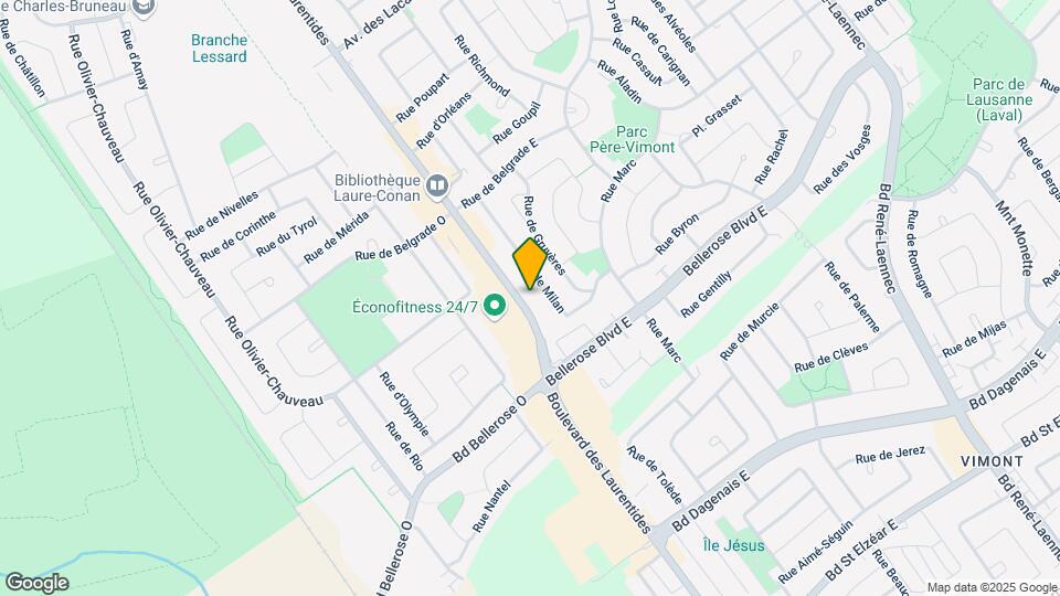 2213 Des Laurentides Boul Map and Location Details