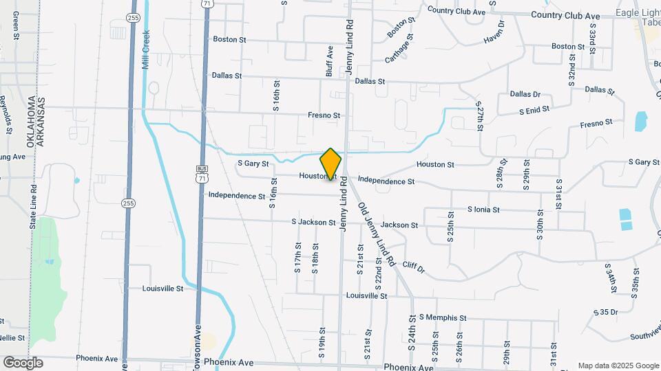 1821 S Independence St Map and Location Details