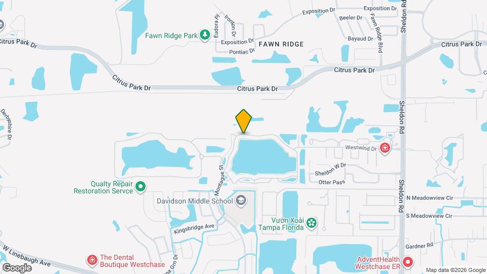 9232 Lake Chase Island Way Map and Location Details