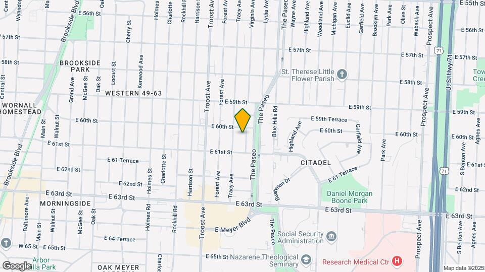 6014 Virginia Ave Map and Location Details
