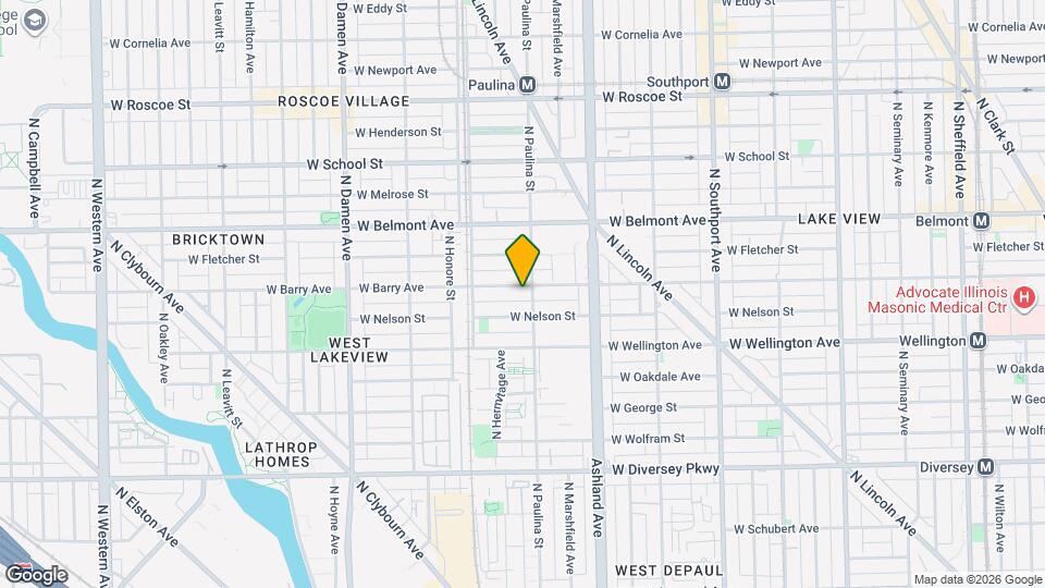 1709 W Barry Ave Map and Location Details