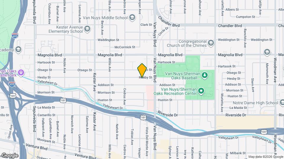 14552 Hesby St Map and Location Details