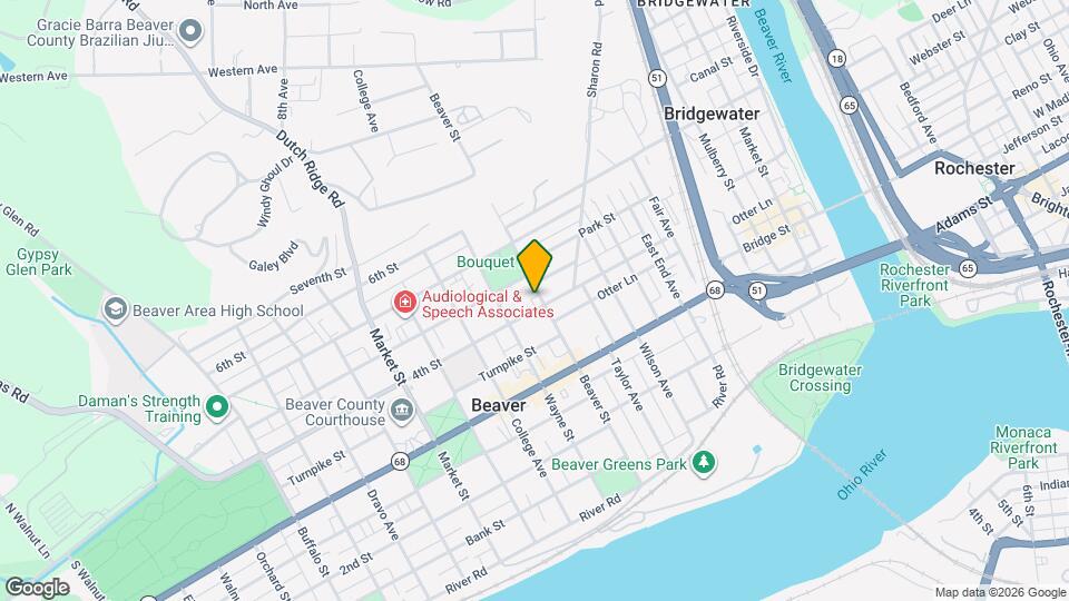 407 Beaver St Mapa y Detalles de la Ubicación