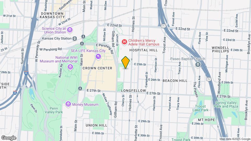 2523-2525 Cherry St Map and Location Details