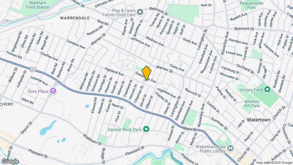 107 Highland Ave, Unit 2 Map and Location Details