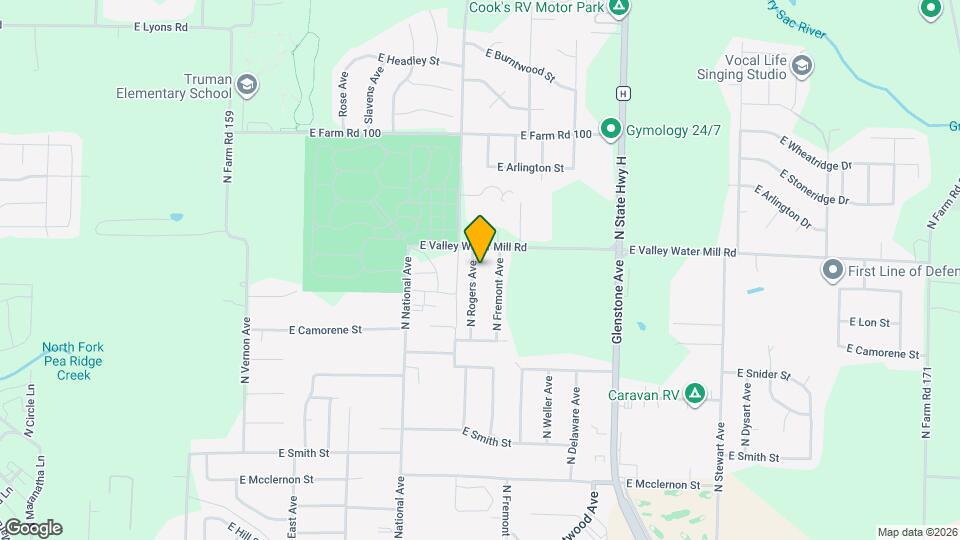 3538 N Rogers Ave Map and Location Details