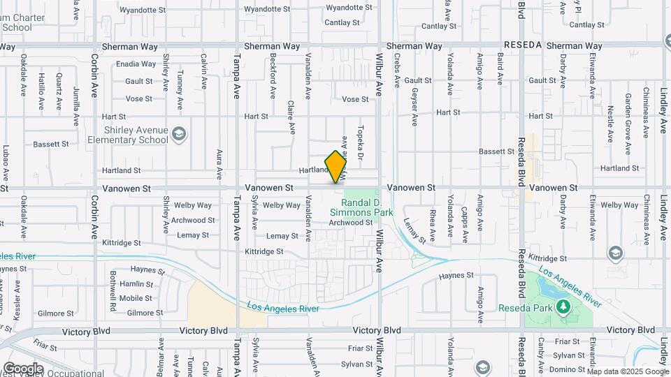 18316 1/2 Keswick St Map and Location Details