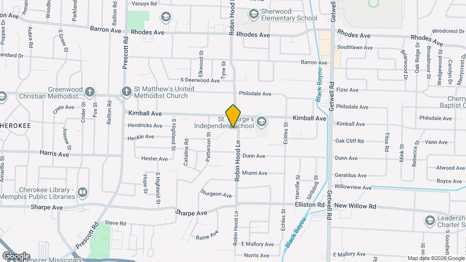 1445 Robin Hood Ln Map and Location Details