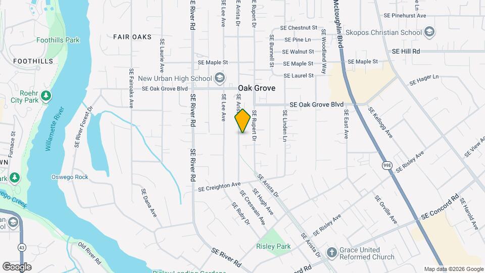 15032 SE Arista Dr Map and Location Details