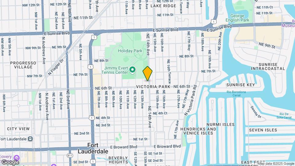 611 NE 14th Ave Map and Location Details