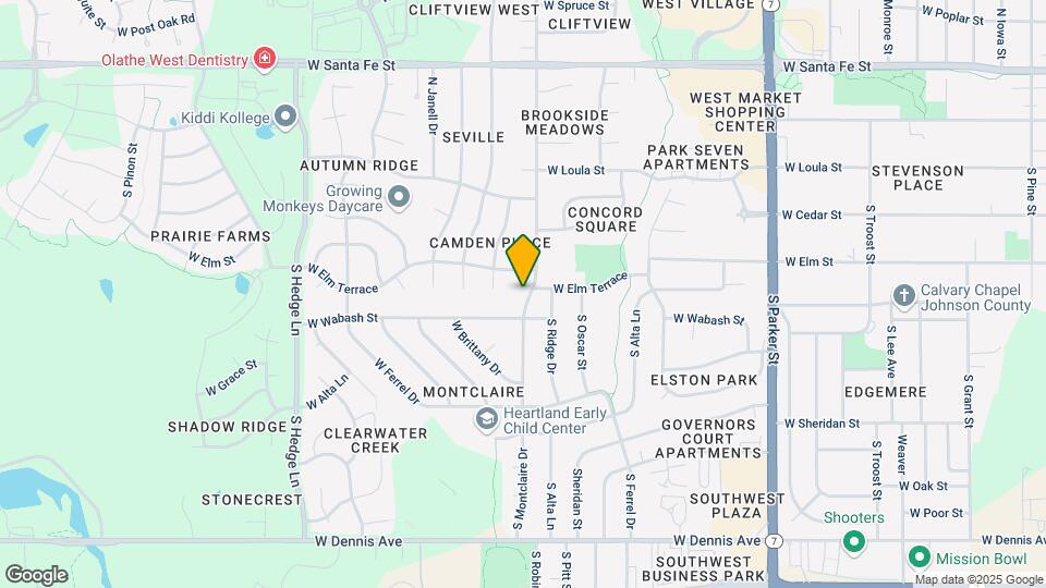 405 S Montclaire Dr Map and Location Details