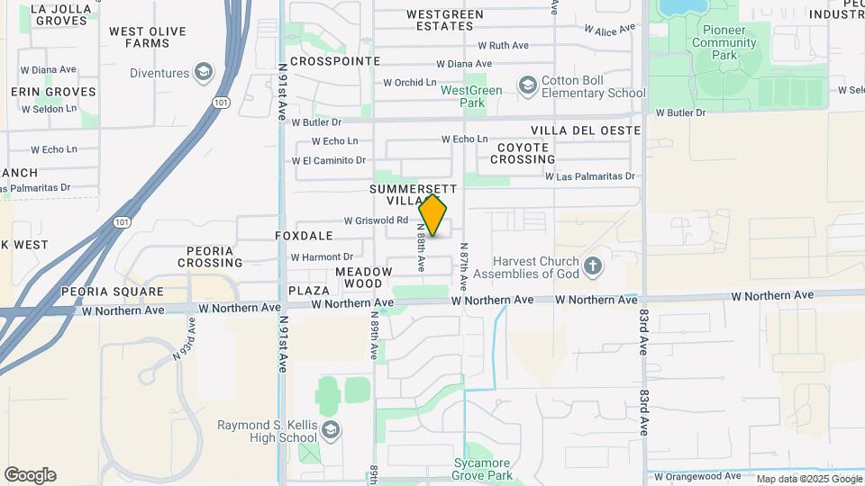 8755 W Royal Palm Rd Map and Location Details