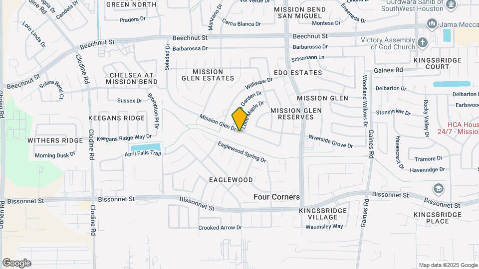 16003 Mission Glen Dr Map and Location Details