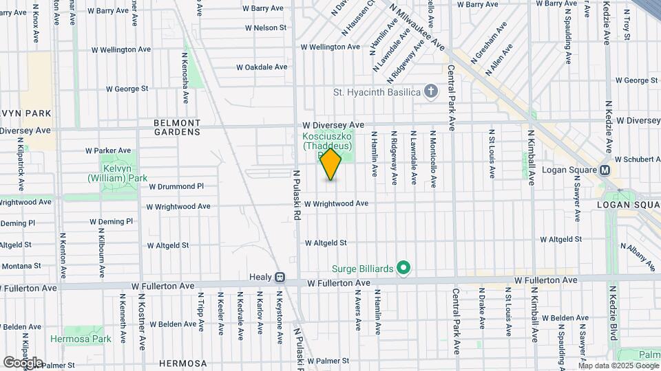 2624 N Springfield Ave Map and Location Details