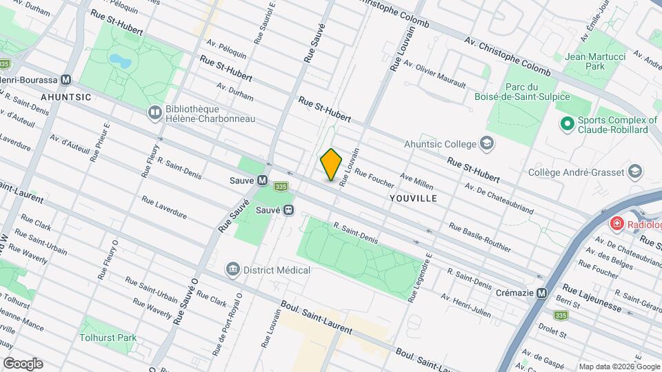 9515 Lajeunesse Rue Map and Location Details