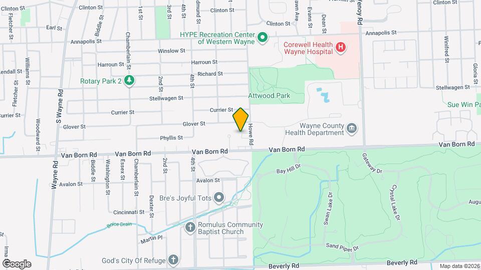 5686 Howe Rd Map and Location Details