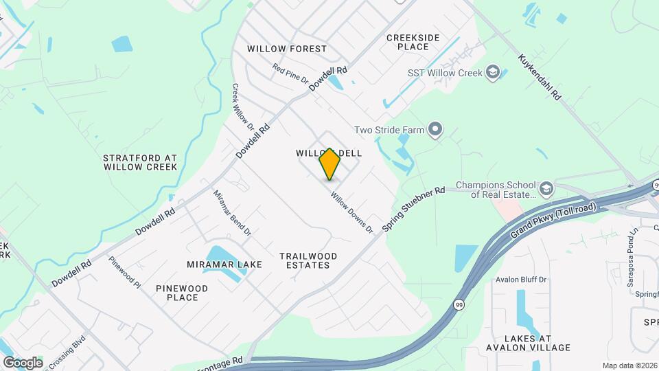 21914 Willow Downs Dr Map and Location Details