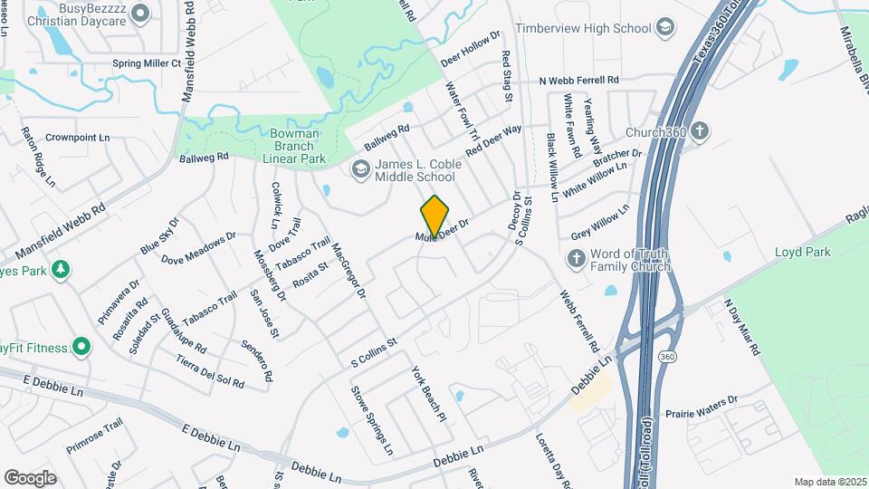 1216 Mule Deer Dr Map and Location Details