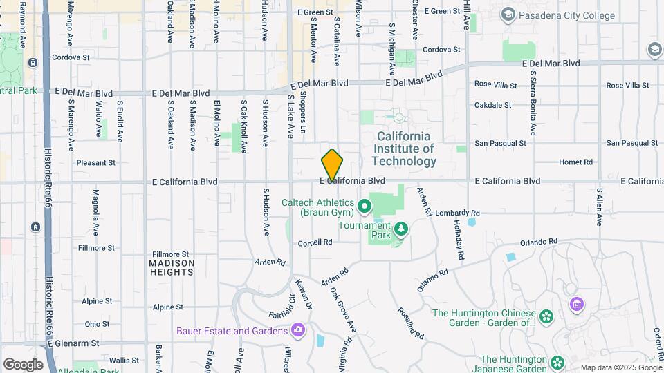 1000 E California Blvd Map and Location Details