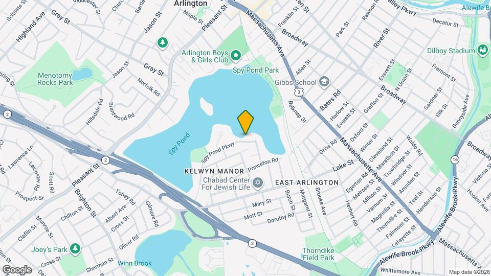 114 Spy Pond Pkwy, Unit B Mapa y Detalles de la Ubicación