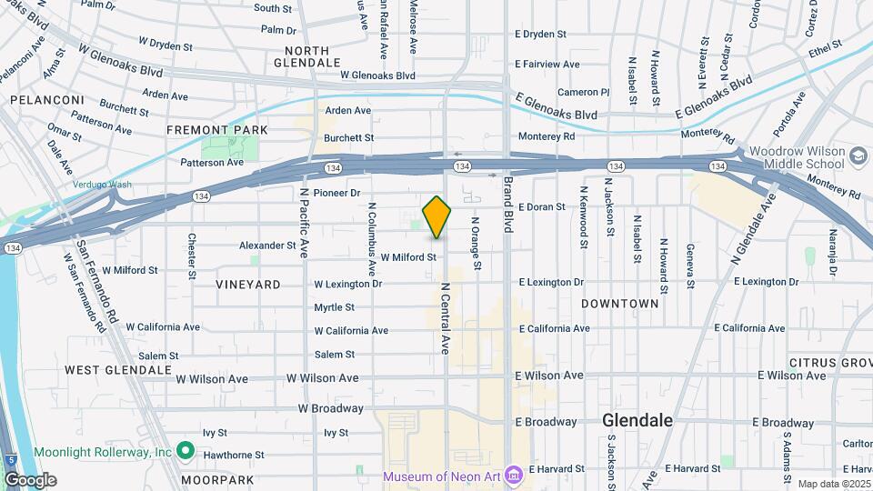 511 N Central Ave Mapa y Detalles de la Ubicación